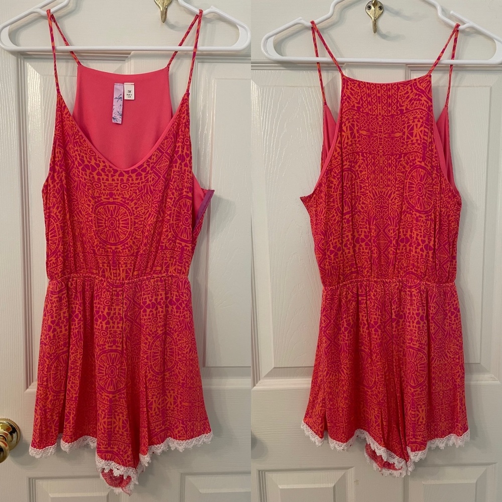 Adorable Boutique Pink Romper Size Medium